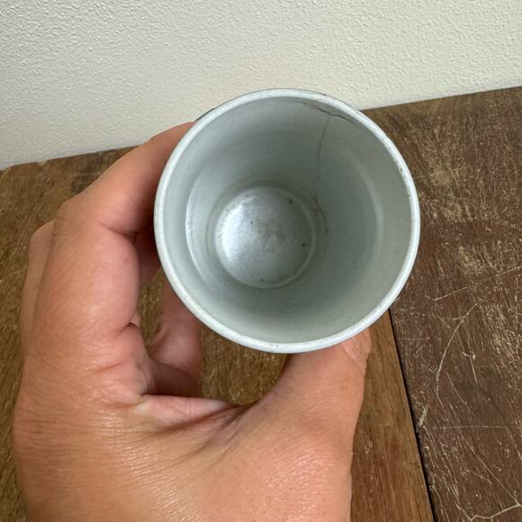 Wedgwood‎ England dark blue Navy Jasperware 4 inch Cylindrical Spill Vase - Picture 9 of 12